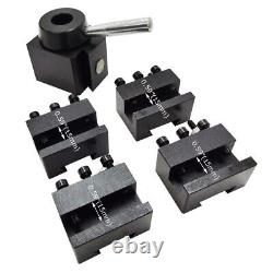 0.59 5Pcs Wedge Type Quick Change Tool Post Holder Set For Lathe Use