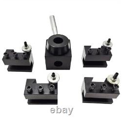 0.59 5Pcs Wedge Type Quick Change Tool Post Holder Set For Lathe Use