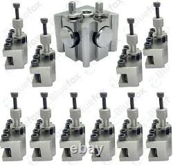 11 Pcs Quick change Tool Post System (T63 Suit Most Lathes) 25mm Opening