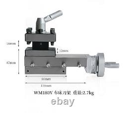 180MM Quick Change Lathe Tool Post WM180V WM210V-G Metric Tool Slide Compound