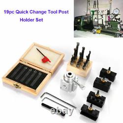 19pc Quick Change Tool Post Mini Holder Set CNC Lathe Bar Turning Boring Holder