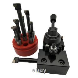2020 6pcs Cuniform Type Quick Change Toolpost Tool with 6-9 Lathe Swing T4W4
