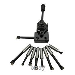 2020 6pcs Cuniform Type Quick Change Toolpost Tool with 6-9 Lathe Swing T4W4