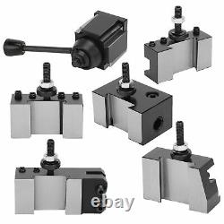250-0 Tool Post Kit Steel WedgeType Piston Tool Holders for CNC Lathe Tool New