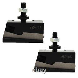 2Pcs AXA #7 250-107 Quick Change Tool Post Parting Blade Holder For CNC Lathe