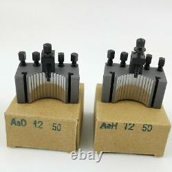 3 AaD1250 Turning Holder & 2 AaH1250 for AA/A0 40 position Multifix Tool Post