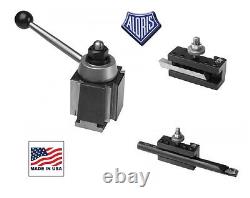 3pc Aloris AXA Intro Pro Tool Post Lathe Swing Up to 12 #1-IP