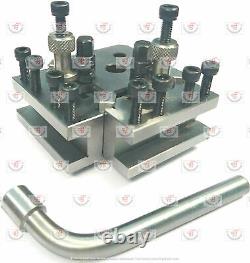 4 Pieces Set T37 Quick-Change Toolpost high quality in Wooden Box. HQ. EXPORT