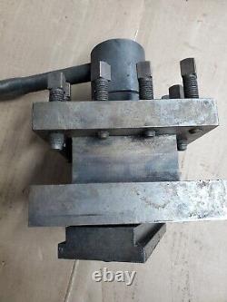 4 way lathe tool post 5.5 x 5.5 1.5 tool capacity for 16 inch swing
