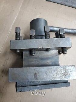 4 way lathe tool post 5.5 x 5.5 1.5 tool capacity for 16 inch swing