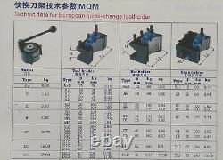40 Position Quick Change Tool Post Multifix QCTP Size B with BD25120 BH32130