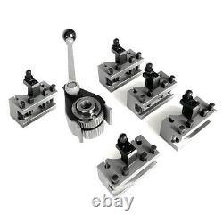 40 Position Quick Change Tool Post for Swing 120-220mm Lathe With 5PCS Holder