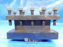 40mm Slot Width Lathe Block Four Way Tool Post 70mm Bolt Hole Length Metric