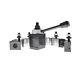 6Pcs AXA 250-100 Size Piston Type Quick Change Tool Post Set For Lathe 6- 12 US