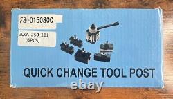 6Pcs AXA 250-111 Wedge Type Quick Change Tool Post Holder Set For Lathe 6- 12