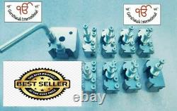 8 Pieces Set T37 Quick-Change Toolpost Standard Boring And Parting Holder