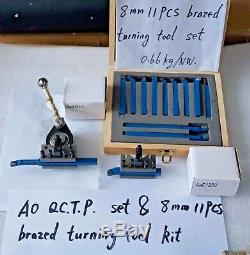 A0 Multifix Quick Change Tool Post Kit For 120-220mm Swing Lathe 4.7 to 8.7