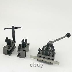 AA Plus Multifix Quick Change Tool Post Kit & A0T Part off holder 4 Bench Lathe