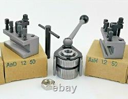 AA Plus Multifix Quick Change Tool Post Kit & A0T Part off holder 4 Bench Lathe