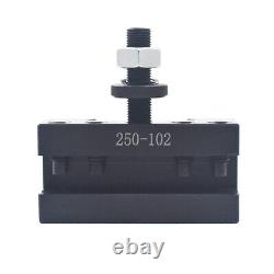 AXA 250-111 Set Wedge Type Quick Change Tool Post Set For Lathe 6-12