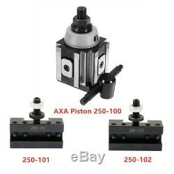AXA Piston Quick Change Tool Post 250-100 plus 2 holder 101 102 for 6- 12 Lathe