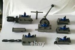 B2 Plus Multifix Tool Post Kit & BD25120 BJ40120 Drilling Holder MT3 Sleeve