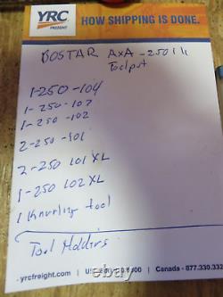BOSTAR AXA 250-111 Wedge ToolPost Set For Lathe 6 12 + Carbide Holders