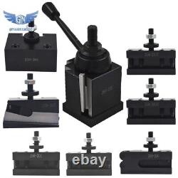 BXA 250-222 Wedge Type Tool Post, Tool Holder Set for Lathe10 15 8Pcs