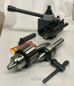 BXA Type Tool Post, Set for Lathe10 -15, With tool holder threading cut off