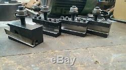 Boxford lathe AXA style quick change toolpost and holders in vgc