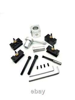 CNC Lathe Machine Mini Quick Change Tool Holder Post Cutter Screw Kit Multi