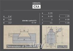 CXA Wedge Type Quick Change Tool Post Set 250-333 for Lathe 13- 18