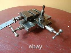 Derbyshire Lathe COMPOUND lathe clockmakers watchmaker with TOOL POST