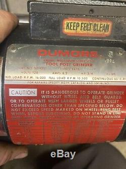 Dumore 57-011 3/4Hp Tool Post Grinder Kit Metal Lathe Tool Accessory 120V 1Ph