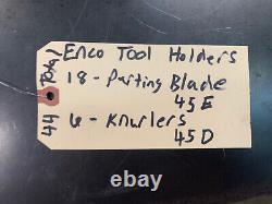 ENCO 45 Series Quick Change Metal Lathe Tool Post Holders 44 Total Holders