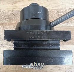 HARDINGE 4-WAY TOOL POST, HLV-H, OEM, 3 x 3, Excellent Condition