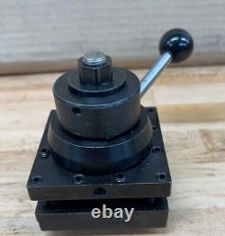 HARDINGE 4-WAY TOOL POST, HLV-H, OEM, 3 x 3, Excellent Condition