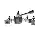 LABLT AXA 250-100 Piston Type Quick Change Tool Post Holder For Lathe 6- 12 6PC
