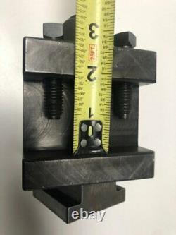LATHE TOOL POST with large Tool holder opening up to 1 3/4 inch tool NOS