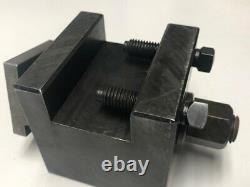 LATHE TOOL POST with large Tool holder opening up to 1 3/4 inch tool NOS
