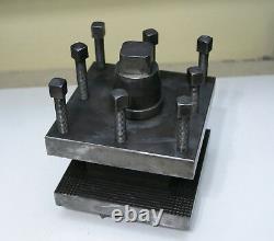 Lathe 4 Position Quick Change Manual Tool Post Holder 7 x 7 x 2-1/2 with T-Nut