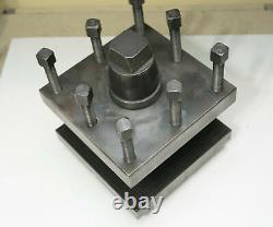 Lathe 4 Position Quick Change Manual Tool Post Holder 7 x 7 x 2-1/2 with T-Nut