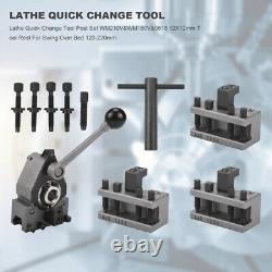 Lathe Change Tool Post Set WM210V&WM180V&0618 12X12mm Tool Rest for Swing Ovef