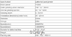 Lathe Tool Post Grinder Internal and External Sharpener Grinding Machine 380V