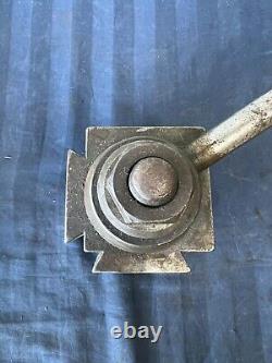 Lathe Tool Post Holder 4x7.25x4 Handle 10.25 Steel Dove Tail 2 Sided Square