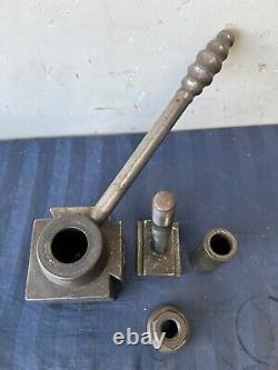 Lathe Tool Post Holder 4x7.25x4 Handle 10.25 Steel Dove Tail 2 Sided Square
