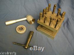 Lathe Turret 4-way Tool Indexing Post 4-1/4 Square For Cnc Lathe Machine Shop