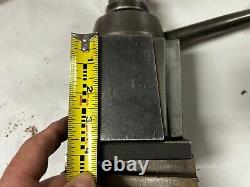 MACHINIST OfcE TOOL LATHE MILL Large Aloris Quick Change Tool Post Wedge Type