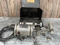 MACHINIST TOOLS LATHE Machinist Themac J 40 Tool Post Grinder in Case