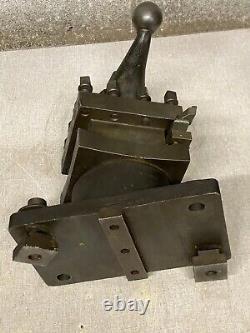 McCrosky size 5-1/4 Tool Post Large Lathe Tool Turret On Riser Block